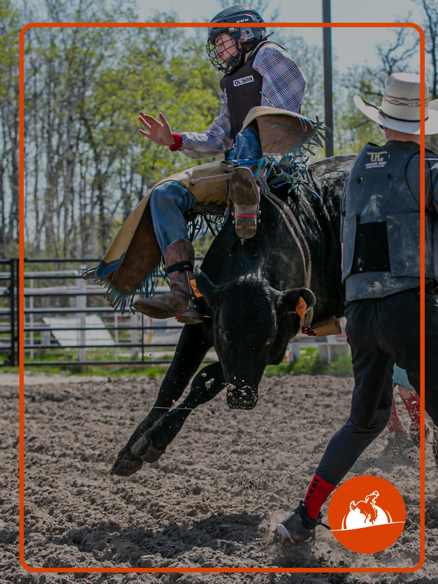Bull Riding at Hanover Ag Exhibition Park in Grunthal, Manitoba