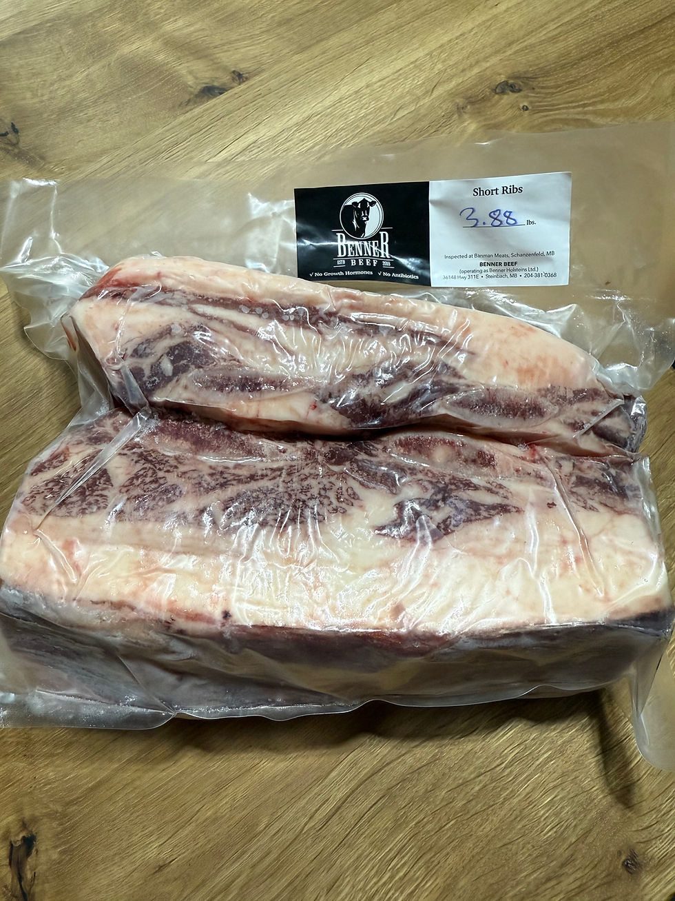 vacuum sealed short ribs in Steinbach Manitoba