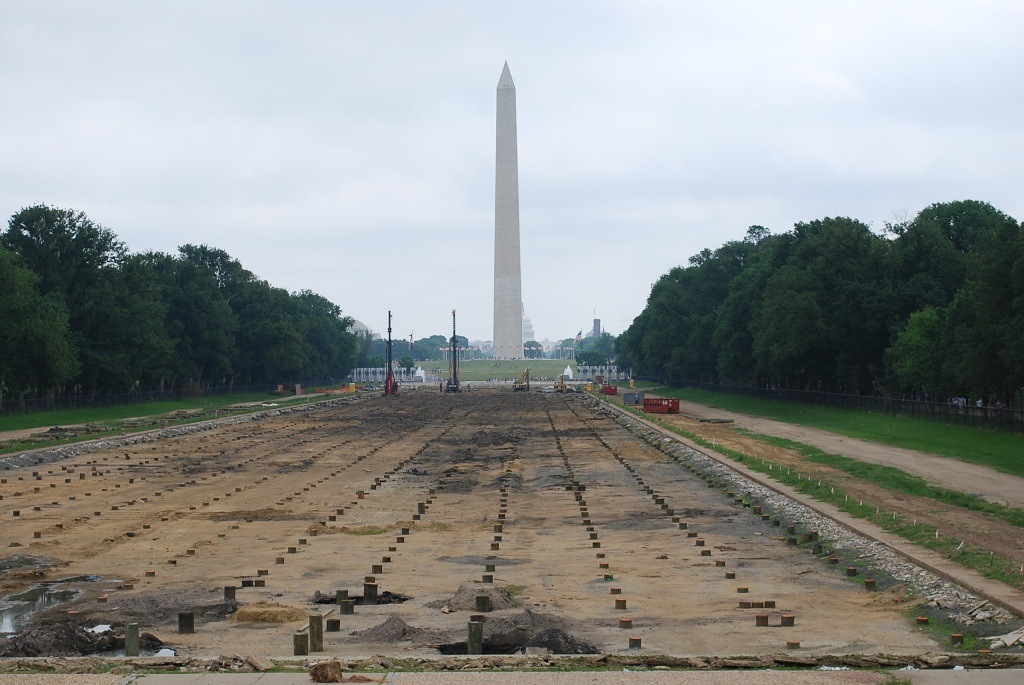 Reflection Pool Drained