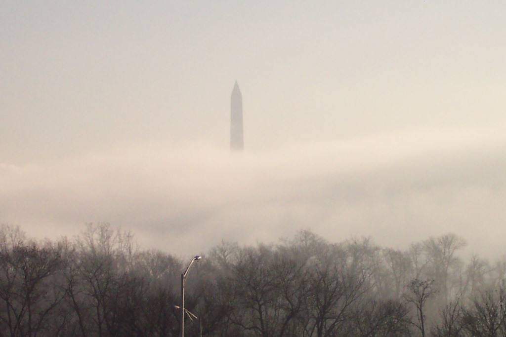 Washington Monument thru the Fog