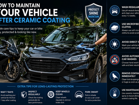 How to Maintain Your Vehicle After Ceramic Coating