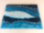 Turquoise & White Challah Board £175