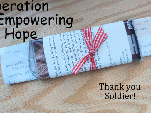 Opportunity to bless Soldiers