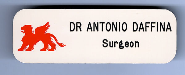 Badge della chirurgia del St Mark's Hospital, londra, GB.