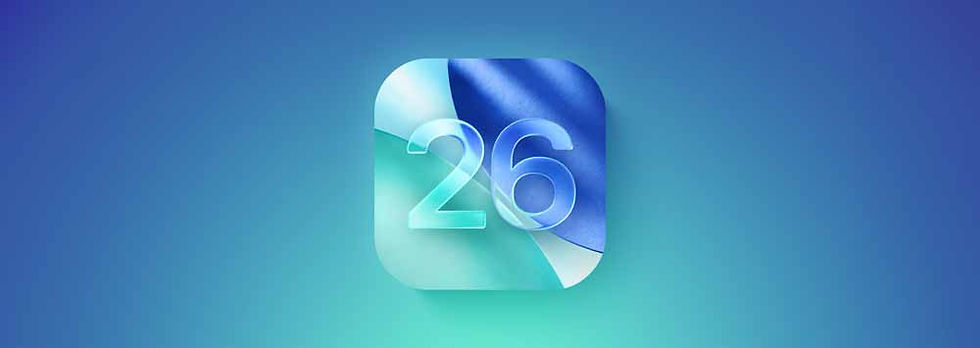 iOS 26 Liquid Glass interface on iPhone 17 showing new Apple Intelligence features and adaptive power mode for wireless dealers