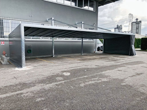 PRODUZIONE COPERTURE PER PARCHEGGI AUTO AZIENDALI A PADOVA