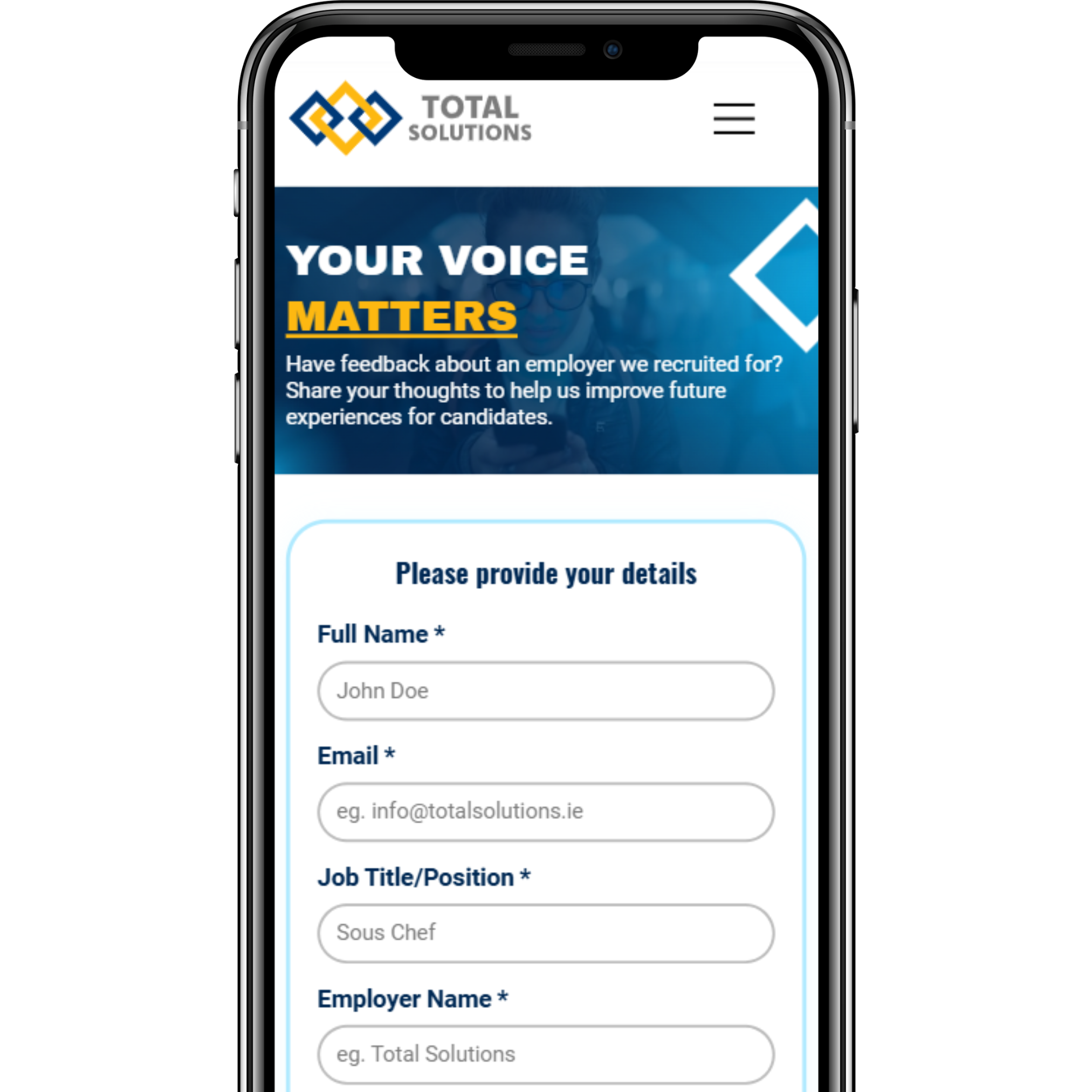 candidate feedback form