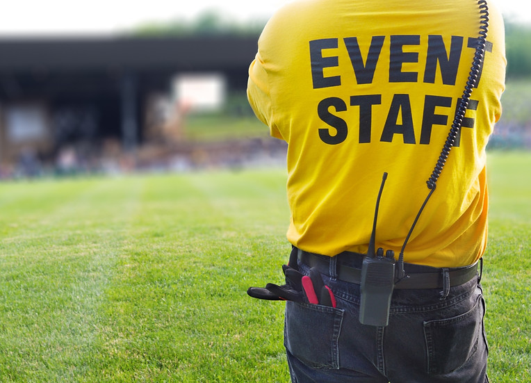 Event staff stock photo