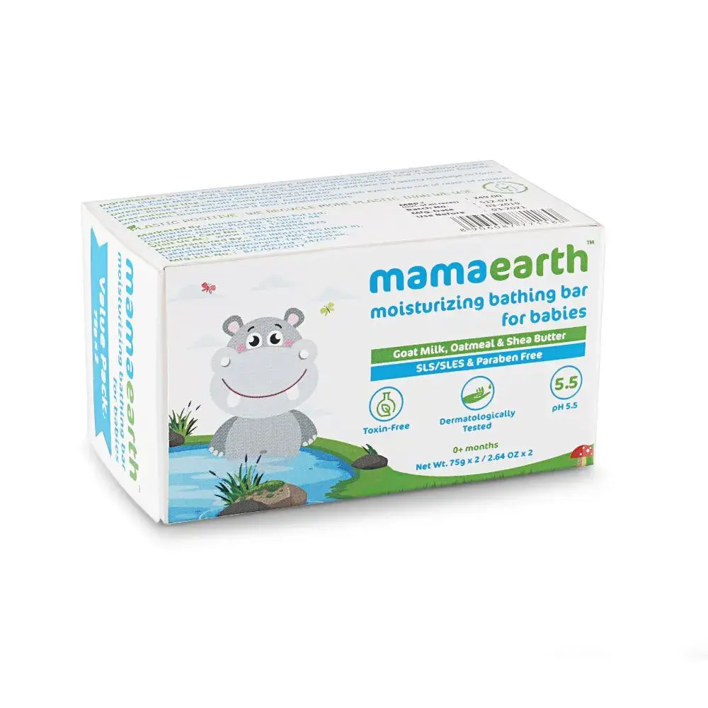 Mamaearth Moisturizing Baby Bathing Soap Pack 2x75g