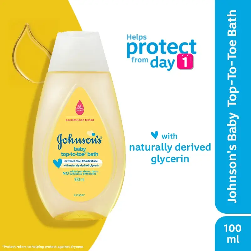 Thumbnail: Johnson's Top-To-Toe Baby Body Wash 100ml