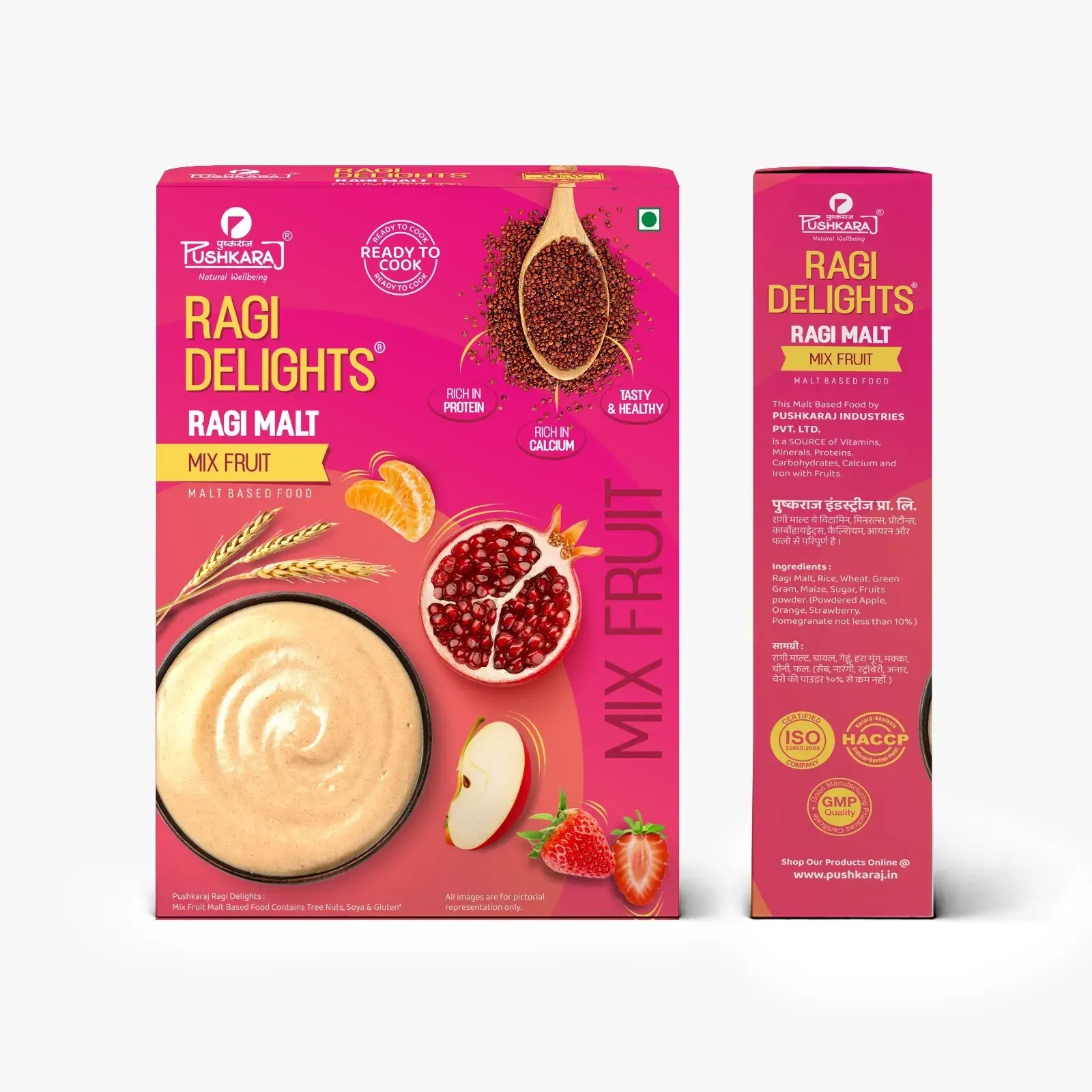 Pushkaraj Ragi Malt Mix Fruit 250g