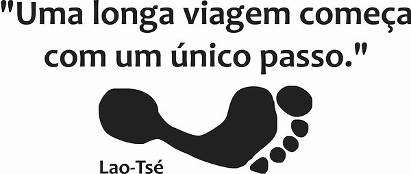 Uma longa viagem começa com um único passo.