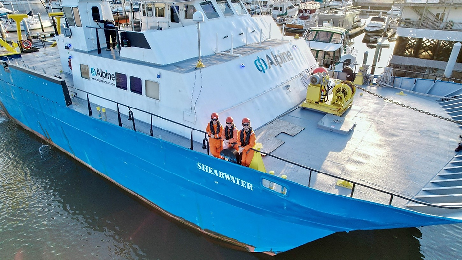 Alpine's 110’ Shearwater Research Vessel (RV)