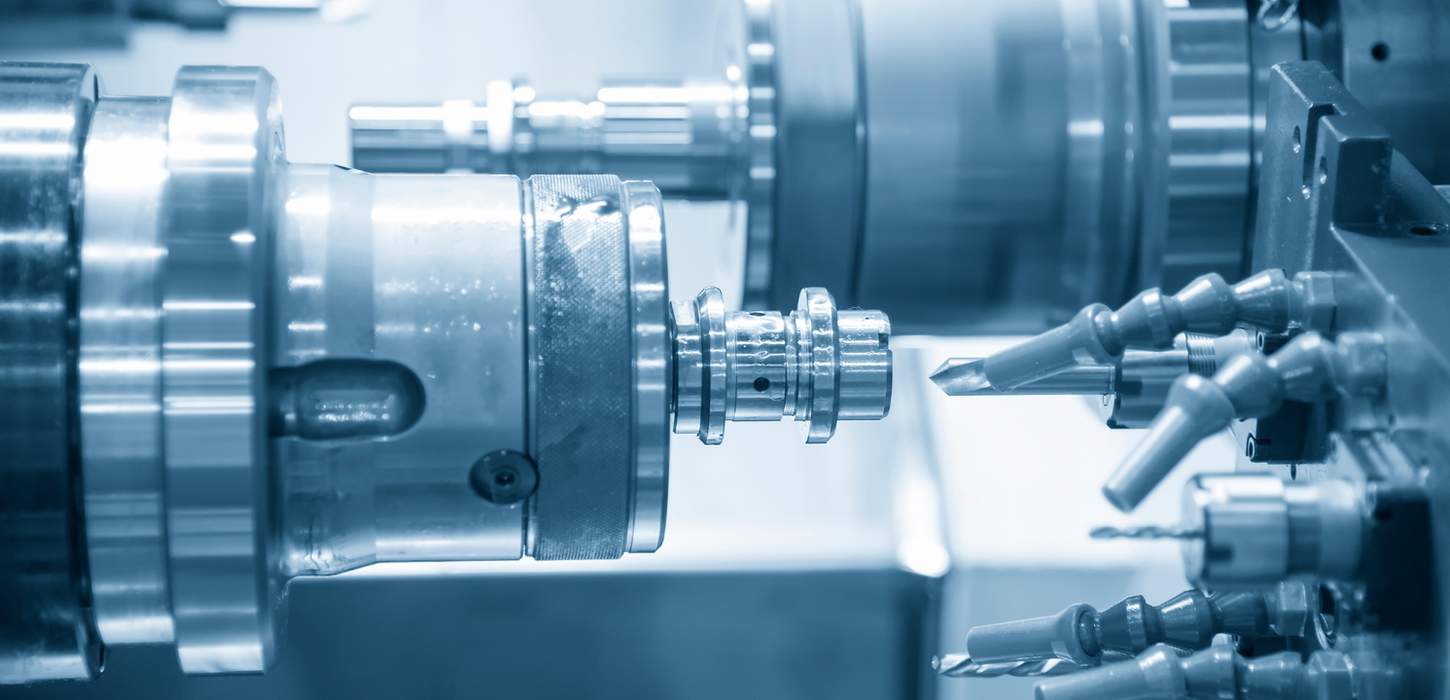 CNC machine up close