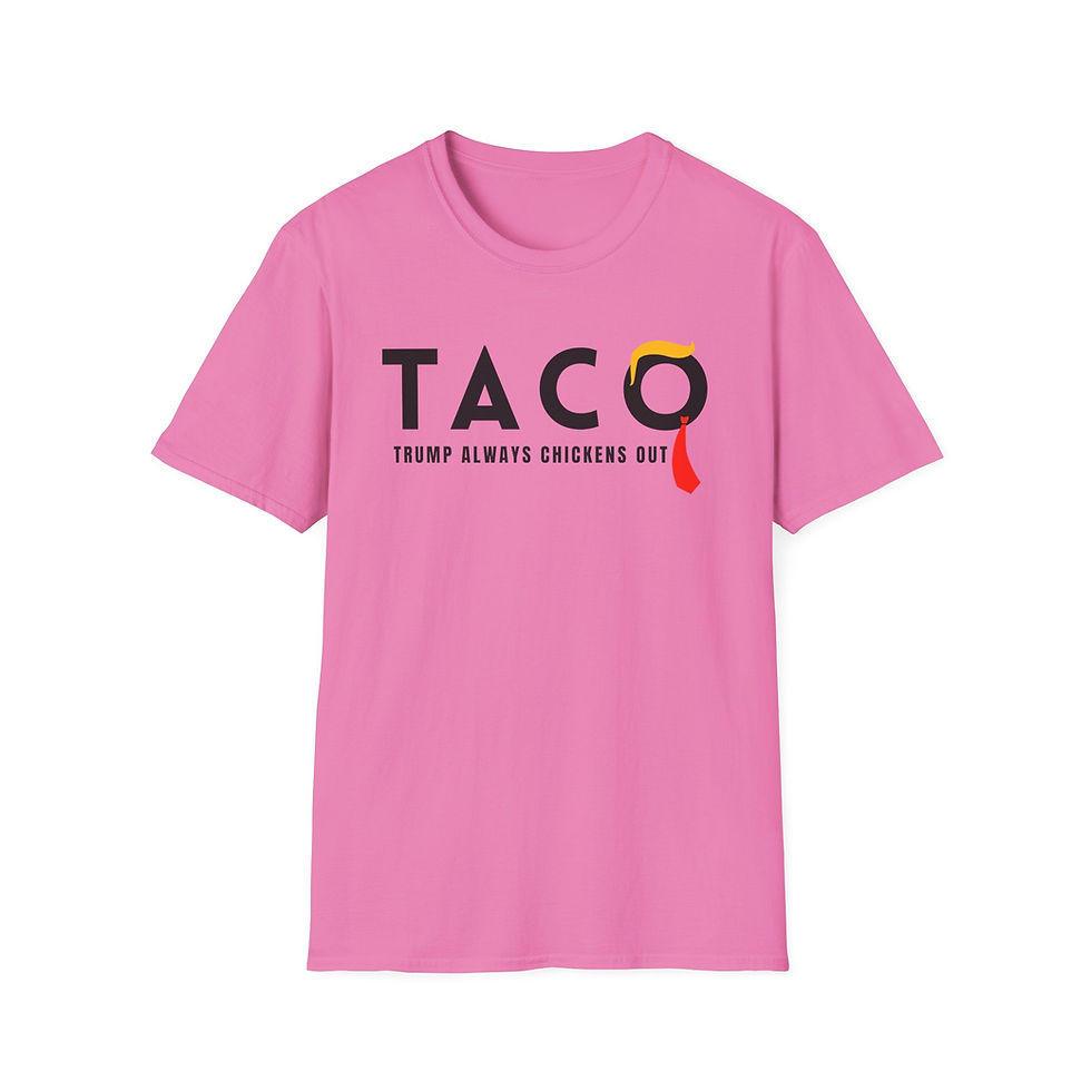 Thumbnail: Trump Taco Trade T-Shirt, Funny Tariffs & Trade Tee, Trump always chickens out