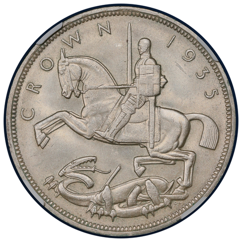 1935年 イギリス ジョージ5世 シルバージュビリー クラウン銀貨 NGC