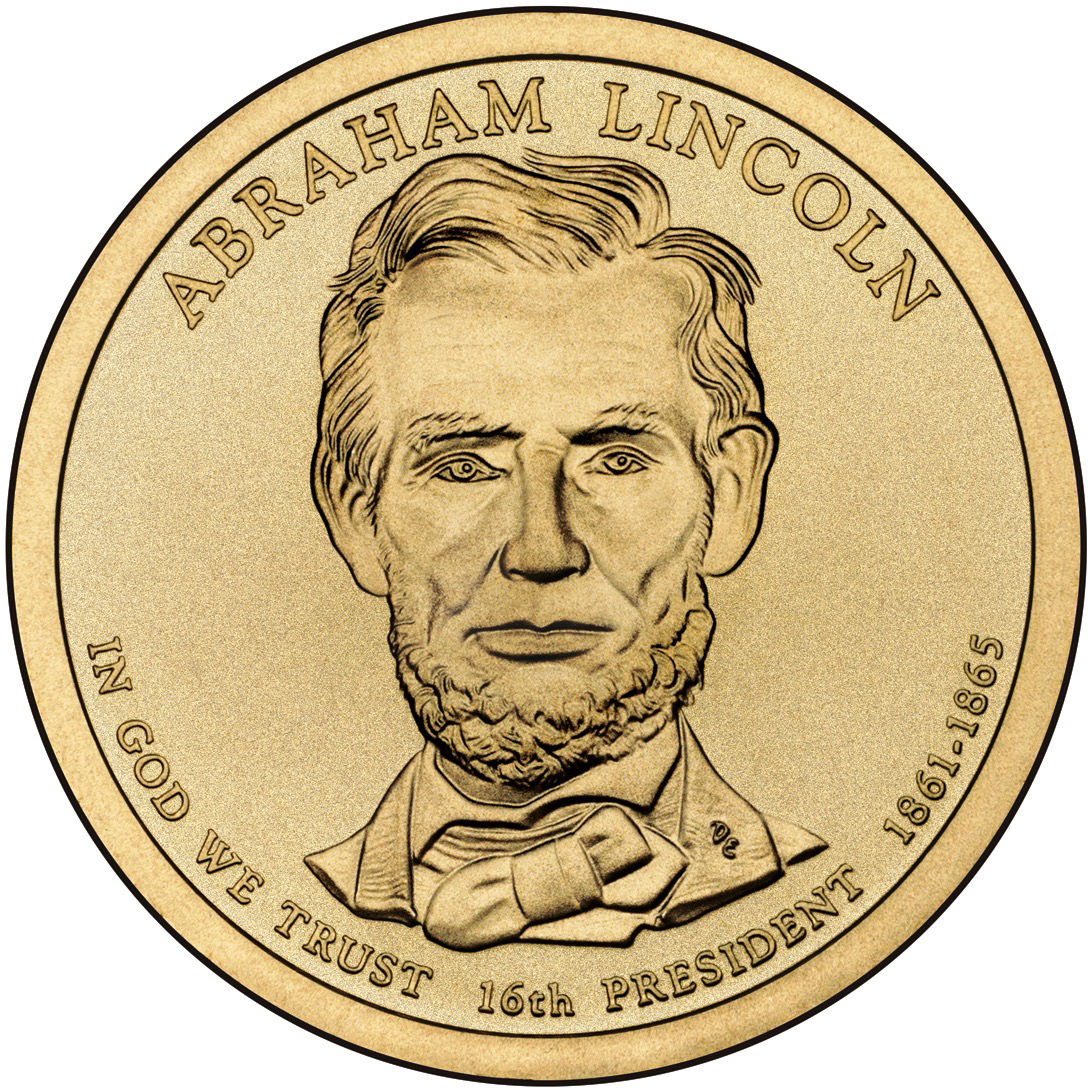 2010年 アメリカ エイブラハム・リンカーン大統領 1ドル硬貨 ミントマークランダム Goldsilverjapan