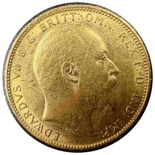 1902年 イギリス 1ソブリン金貨 エドワード7世 セントジョージ竜退治