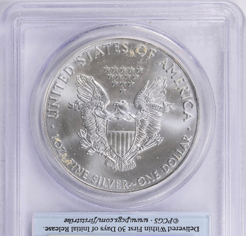 2011年 アメリカン・シルバーイーグル 25周年記念 PCGS MS70 First