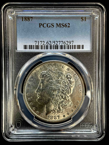 アメリカ　モルガンダラー銀貨1881-s MS-62 PCGS アメリカ モルガンダラー銀貨1887 MS-62 PCGS | GoldSilverJapan