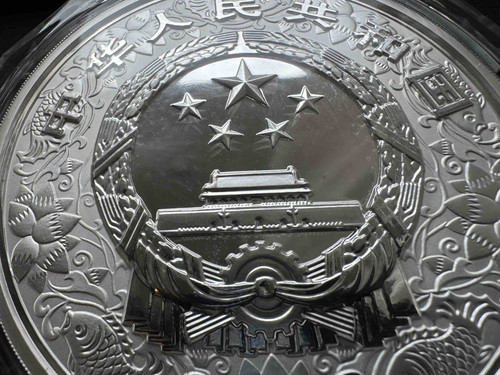 2012 中国 龍年（壬辰）記念銀貨 1キログラム プルーフ 額面300元