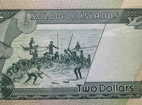 ソロモン諸島 2ドル紙幣（Queen Elizabeth II Portrait