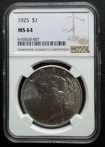 アメリカ ピースダラー銀貨1925 NGC MS 64 | GoldSilverJapan
