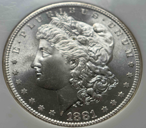 1881-S モルガンダラー銀貨・ドル MS66 NGC アメリカ 067 1881-S モルガンダラー銀貨・ドル MS66 NGC アメリカ 067 NGC鑑定MS66