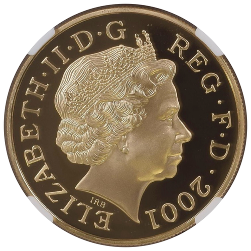 2001年 イギリス ヴィクトリア女王没後100周年記念 5ポンド金貨 NGC