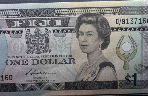 フィジー準備銀行 1ドル紙幣（ND 1983年発行 | GoldSilverJapan