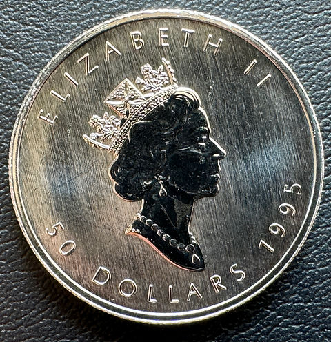 メイプルリーフ プラチナ貨 1995 年 1オンス エリザベス女王 カナダ