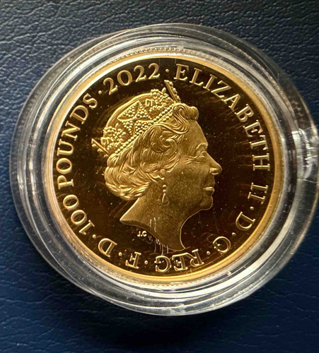 2022 英国 ジェームズ1世 1オンス ゴールドプルーフコイン £100
