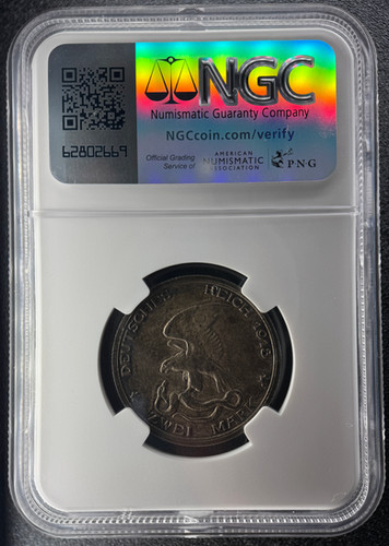 1913年 ドイツ帝国 プロイセン王国2マルク銀貨ナポレオン戦争宣戦布告MS62 1913年 ドイツ帝国 プロイセン王国発行 2マルク銀貨「ナポレオン戦争