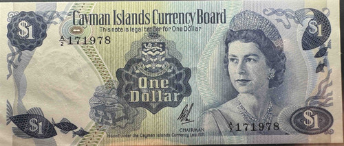 ケイマン諸島通貨委員会 1971年 1ドル紙幣 | GoldSilverJapan