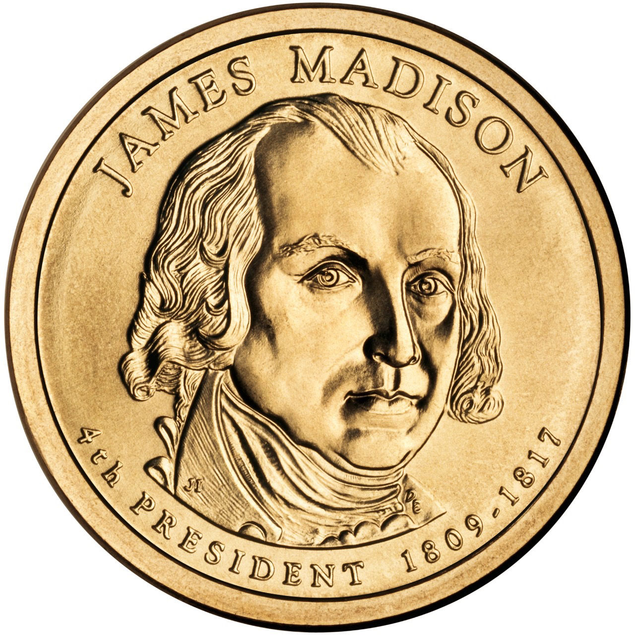 2007年 アメリカ ジェームズ・マディソン大統領 1ドル硬貨 ミントマークランダム Goldsilverjapan