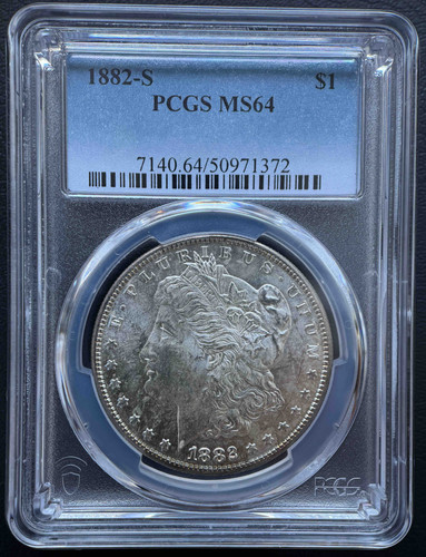 1882-S モルガンシルバーダラー PCGS MS64認定 | GoldSilverJapan