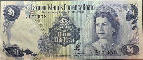 ケイマン諸島通貨委員会 1971年 1ドル紙幣 | GoldSilverJapan