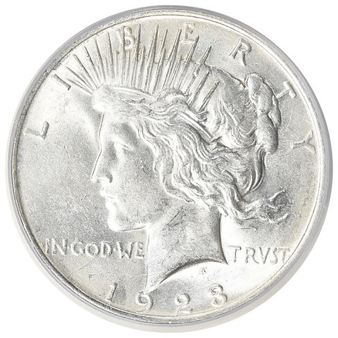 1923 ピースダラー　1ドル銀貨　未使用　アメリカ　古銭 1923年 ピースダラー銀貨 1923 Peace Silver Dollar – アメリカ合衆国