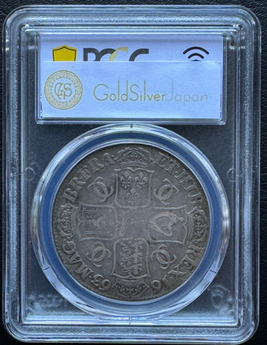 1663年（1660~1685）イギリス クラウン銀貨Charles II チャールズ2世