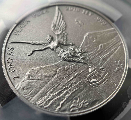 世界最高評価】2018年 メキシコ リベルタード 銀貨 2オンス