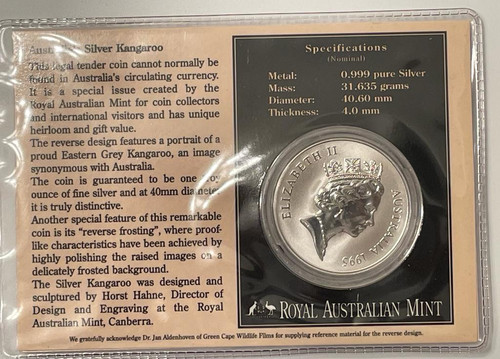 オーストラリア 1995年 カンガル銀貨 original case | GoldSilverJapan