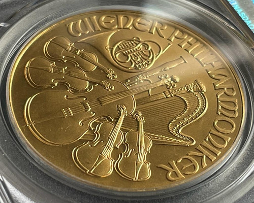 1989年ウィーンハーモニー金貨2000シリングPCGS MS68 旧硬貨 