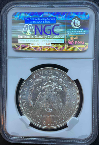 1887年 アメリカ モルガンダラー $1 MS64 NGC認定コイン（モルガン銀貨