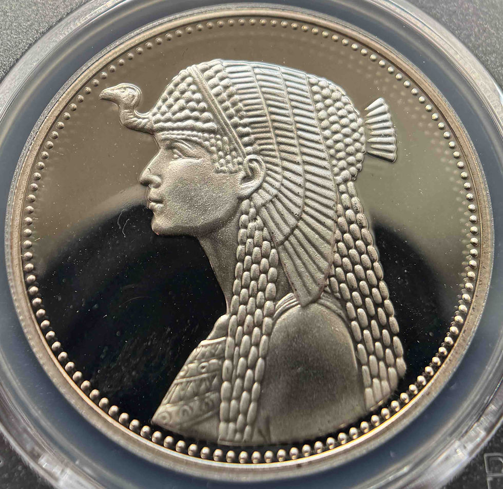 섬네일: 1993년 이집트 클레오파트라 5파운드 은화 PCGS PR68DCAM(Cleopatra Silver Proof Coin)