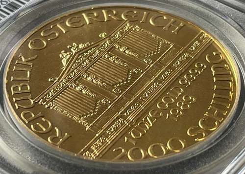 1989年ウィーンハーモニー金貨2000シリングPCGS MS68 旧硬貨