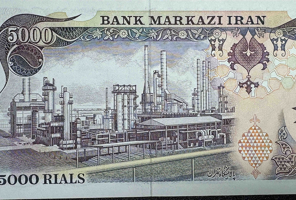 縮圖：1980 年伊朗 5000 里亚尔纸币“伊玛目礼萨神社”