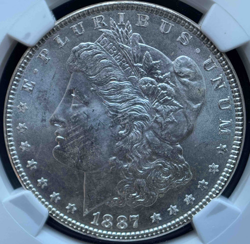 1887年 アメリカ モルガンダラー $1 MS64 NGC認定コイン（モルガン銀貨