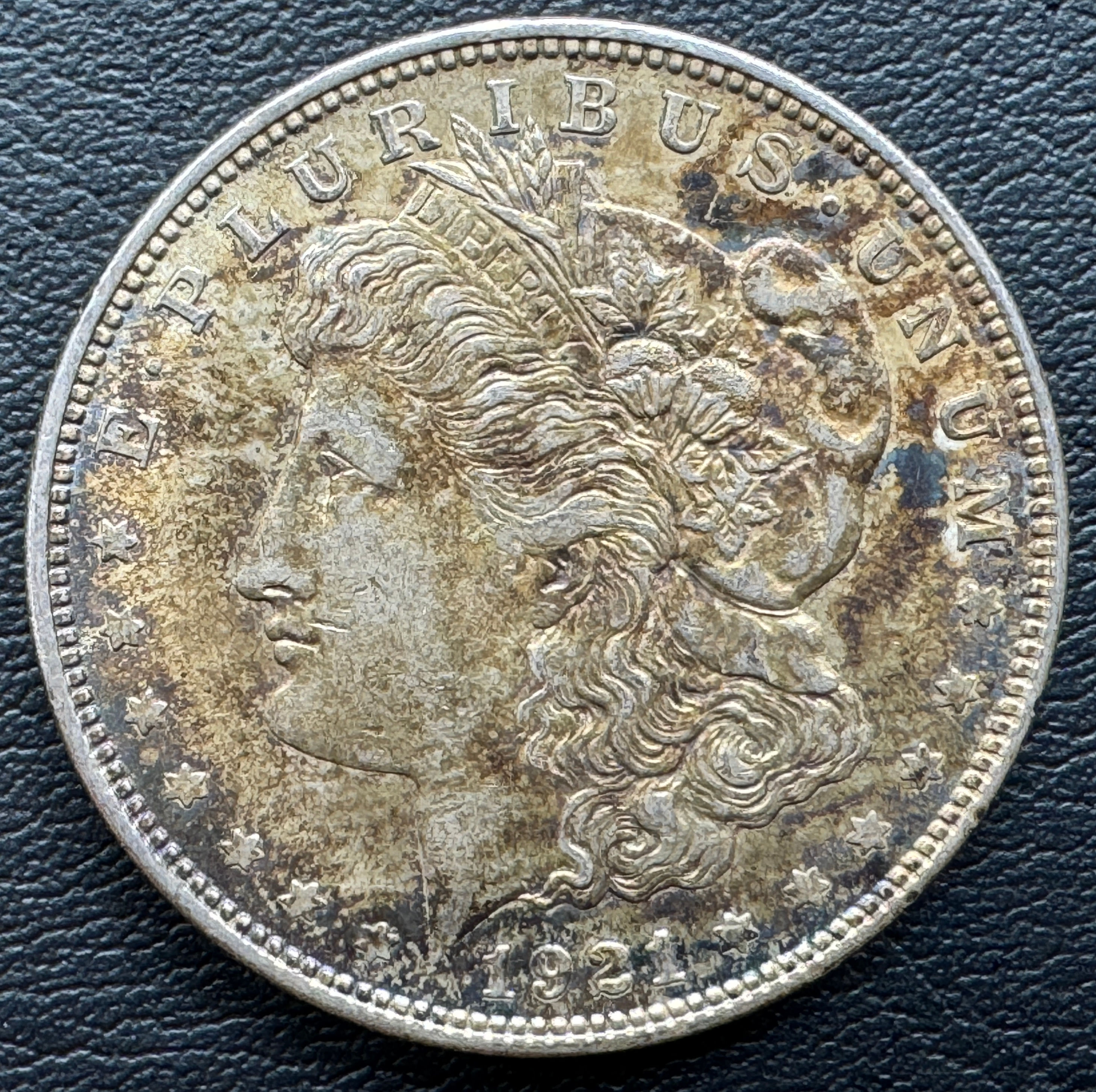1921 Morgan Silver Dollar モルガン・ダラー銀貨トーンコイン