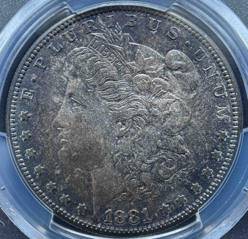 1881年 サンフランシスコ造幣局発行 モルガン・シルバーダラー（PCGS