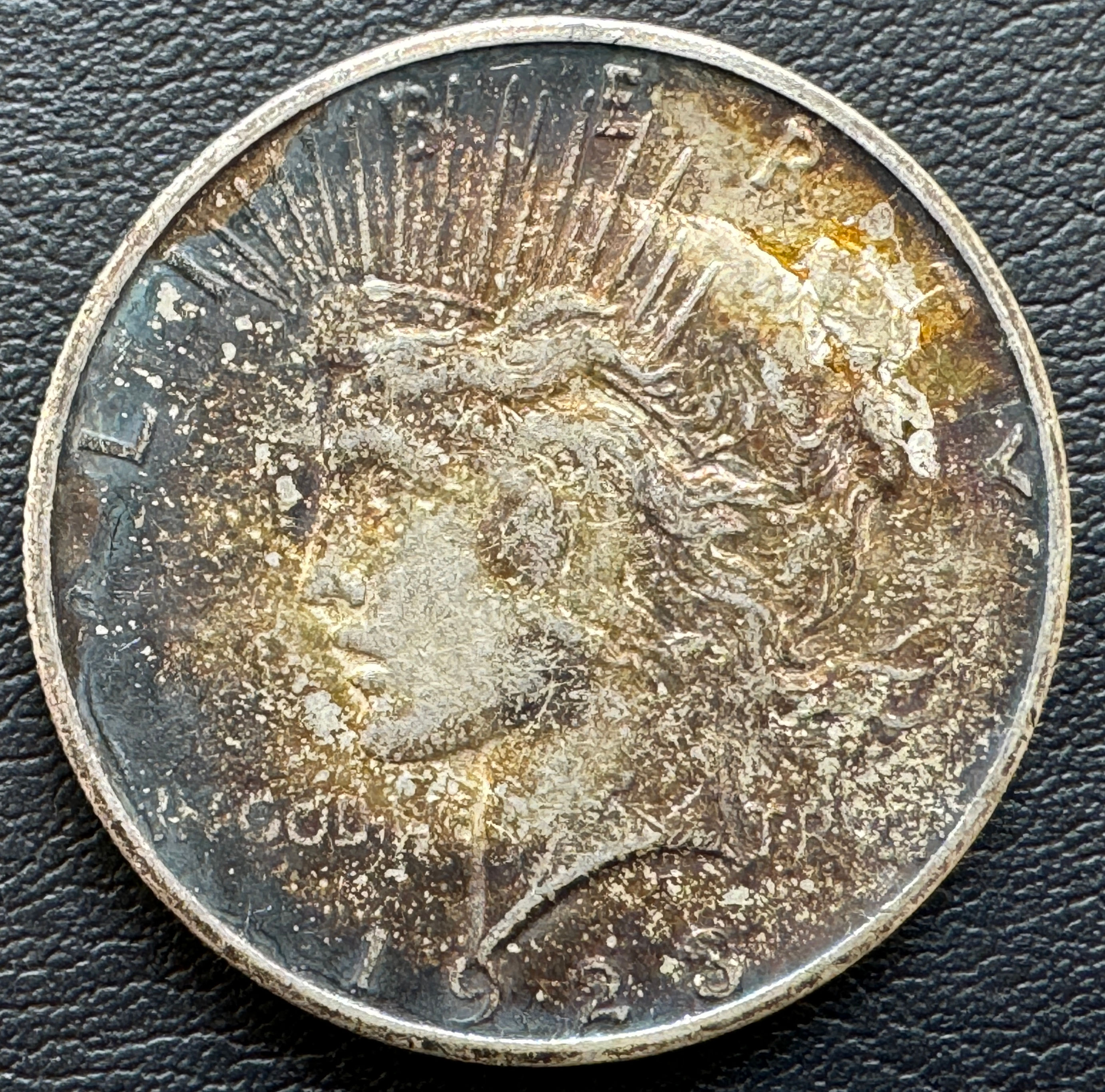 1923 年アメリカピースドル1$銀貨トーンコイン、旧硬貨